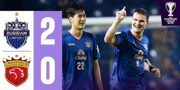 ACL Elite บุรีรัมย์ เปิดบ้านชนะ เซียงไฮ พอร์ต 2-0 รั้งอันดับ 6 ของกลุ่ม