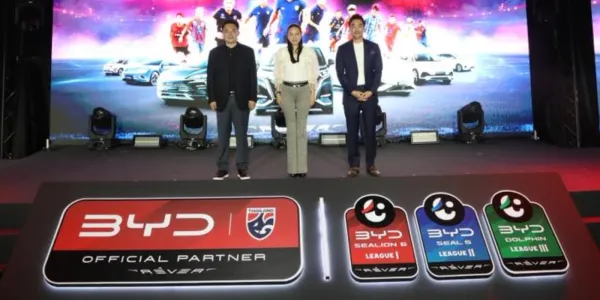 เปิดตัว BYD ไตเติ้ลสปอนเซอร์ ไทยลีก 1-3 และทีมชาติไทย
