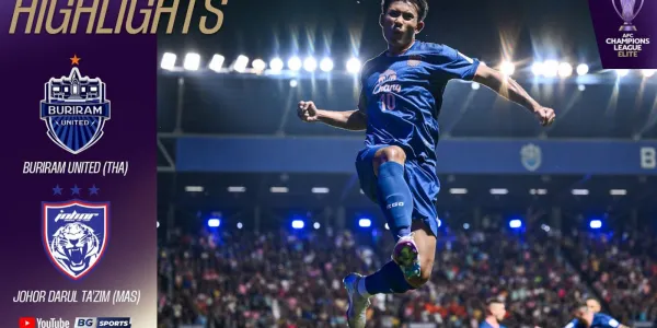 บุรีรัมย์ เปิดบ้านชนะ 2-1 ยะโฮร์ ดารุล ต๊ะซิม ACL Elite นัดแรก