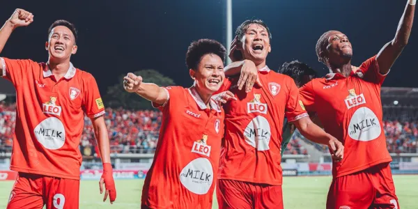 พลังกาญจน์ เฉือน แพร่ 3-2 เพลย์ออฟ เลกแรก ลุ้นขึ้นไทยลีก